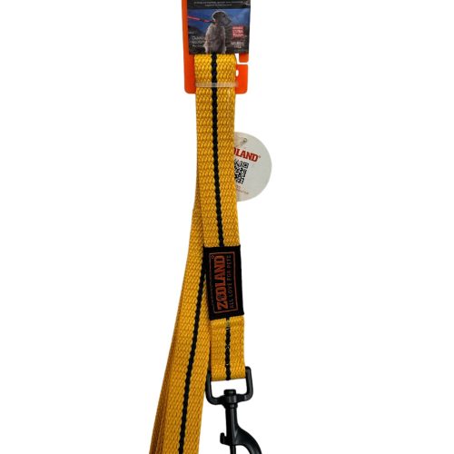 Cotton Feeling Webbing Leash ZCW-001A Yellow